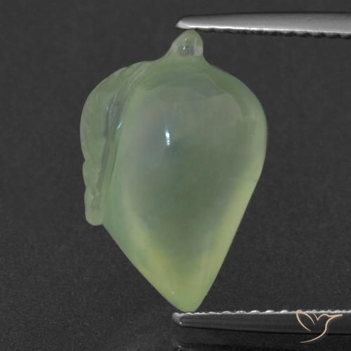 8.69ct 天然 黄绿色 葡萄石, 花式切割, 半透明