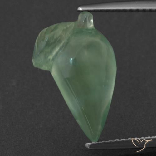 6.37ct 天然 浅绿色 葡萄石, 花式切割, 半透明