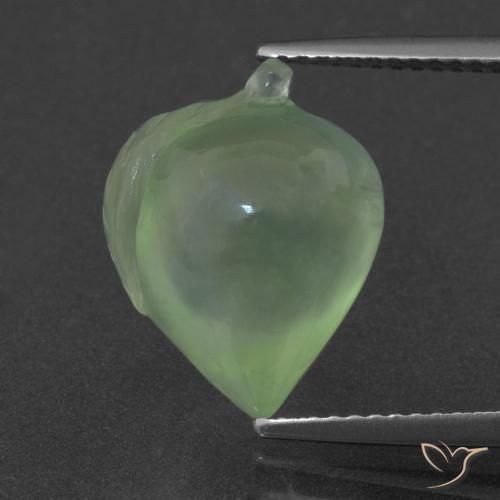 8.56ct 天然 黄绿色 葡萄石, 花式切割, 半透明