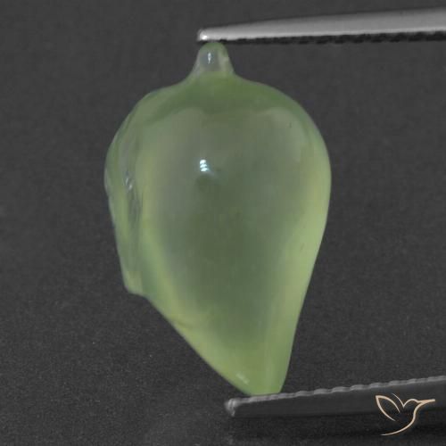 7.94ct 天然 淡梨绿色 葡萄石, 花式切割, 半透明