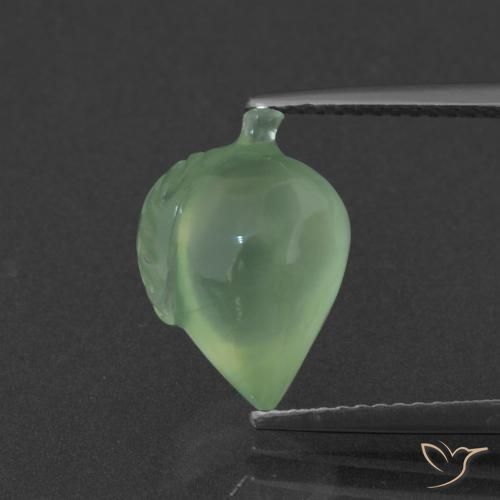 5.14ct 天然 黄绿色 葡萄石, 花式切割, 半透明