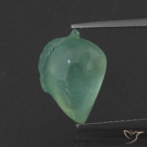 5.79ct 天然 浅冷绿 葡萄石, 花式切割, 半透明