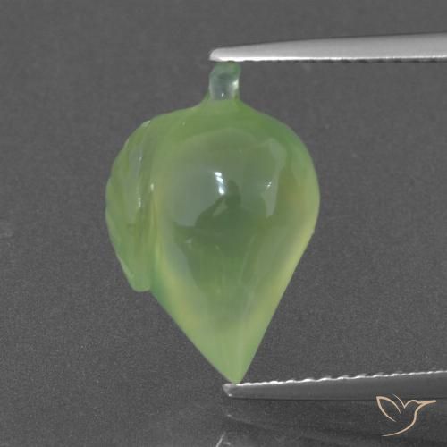 6.62ct 天然 淡梨绿色 葡萄石, 花式切割, 半透明