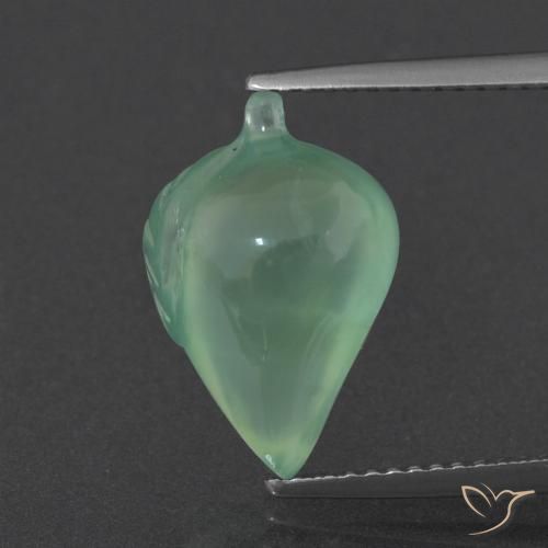 6.28ct 天然 浅绿色 葡萄石, 花式切割, 半透明