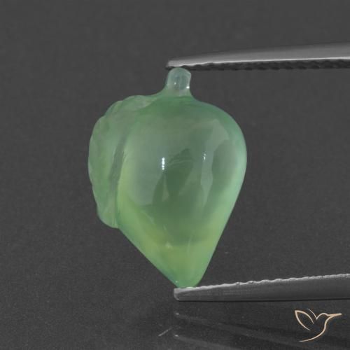 5.59ct 天然 黄绿色 葡萄石, 花式切割, 半透明