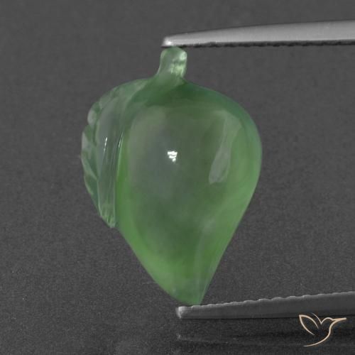 6.40ct 天然 中绿色 葡萄石, 花式切割, 半透明