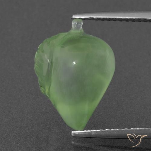 8.26ct 天然 中绿色 葡萄石, 花式切割, 半透明