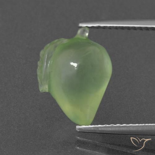 5.90ct 天然 黄绿色 葡萄石, 花式切割, 半透明