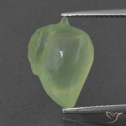 7.98ct 天然 淡柠檬绿 葡萄石, 花式切割, 半透明