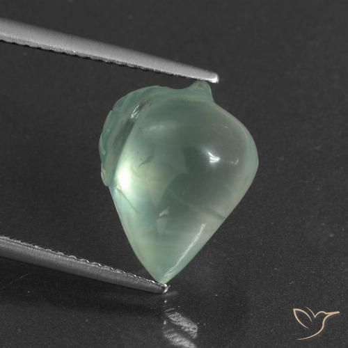 7.30ct 天然 浅绿色 葡萄石, 花式切割, 半透明