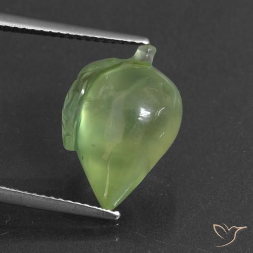 10.14ct 天然 中绿色 葡萄石, 花式切割, 半透明