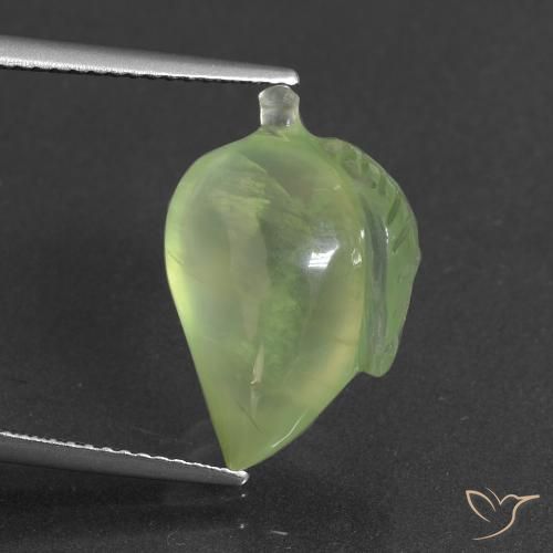10.11ct 天然 黄绿色 葡萄石, 花式切割, 半透明