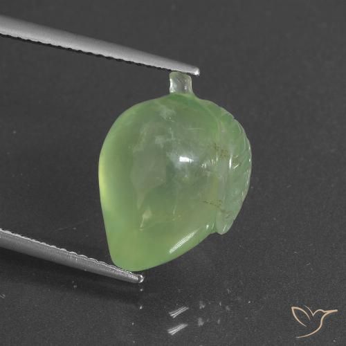 12.14ct 天然 淡柠檬绿 葡萄石, 花式切割, 半透明
