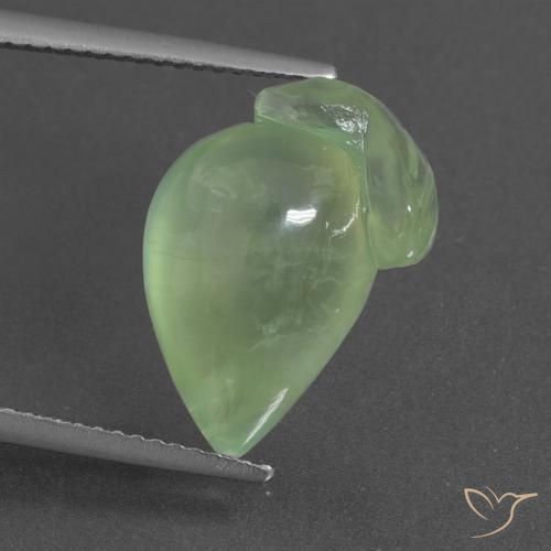 10.20ct 天然 中绿色 葡萄石, 花式切割, 半透明