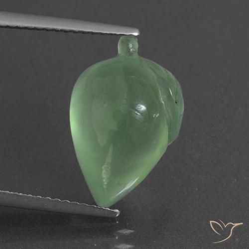 8.48ct 天然 暖绿 葡萄石, 花式切割, 半透明
