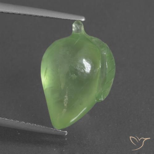 8.87ct 天然 黄绿色 葡萄石, 花式切割, 半透明