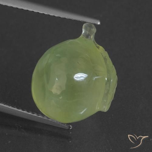 15.46ct 天然 黄绿色 葡萄石, 花式切割, 半透明