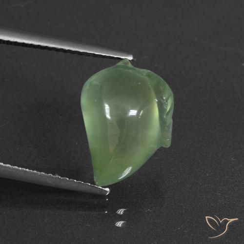 7.74ct 天然 梨绿 葡萄石, 花式切割, 半透明