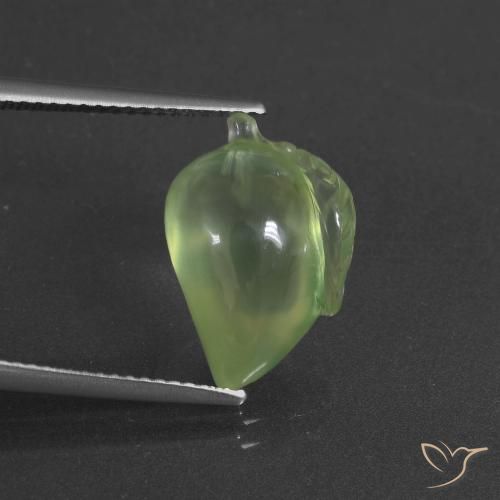 8.59ct 天然 中绿色 葡萄石, 花式切割, 半透明