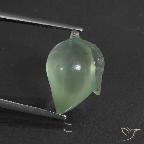 8.66ct 天然 浅黄绿色 葡萄石, 花式切割, 半透明