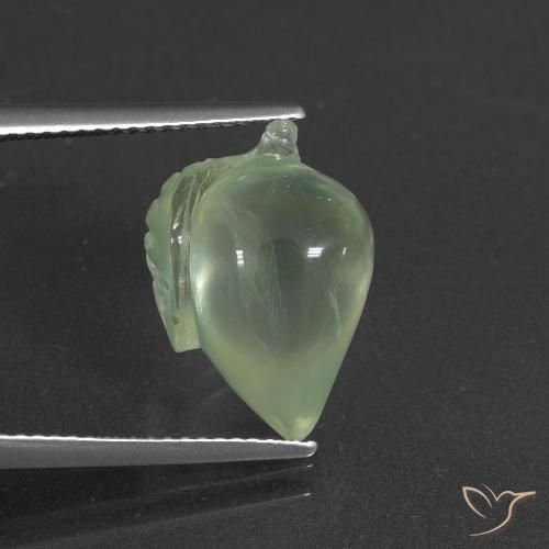 8.86ct 天然 浅黄绿色 葡萄石, 花式切割, 半透明