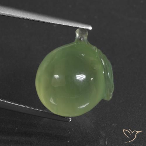 12.94ct 天然 黄绿色 葡萄石, 花式切割, 半透明