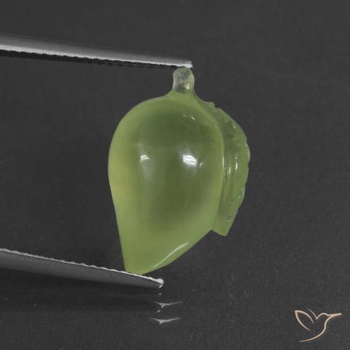 10.63ct 天然 黄绿色 葡萄石, 花式切割, 半透明