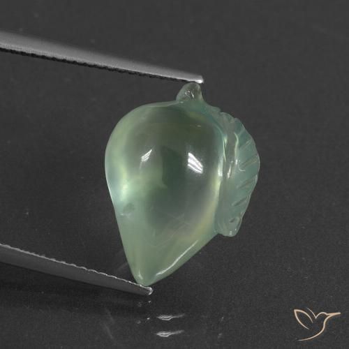 11.81ct 天然 浅绿色 葡萄石, 花式切割, 半透明