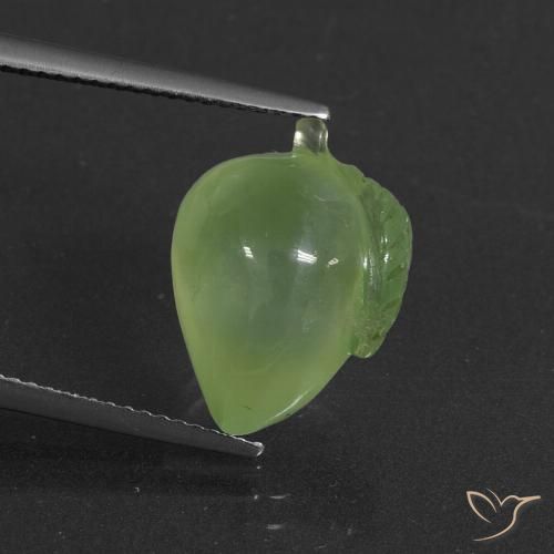 10.44ct 天然 黄绿色 葡萄石, 花式切割, 半透明