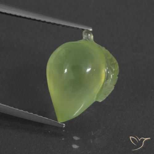 9.94ct 天然 黄绿色 葡萄石, 花式切割, 半透明