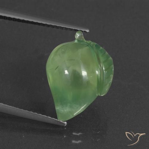 12.76ct 天然 黄绿色 葡萄石, 花式切割, 半透明