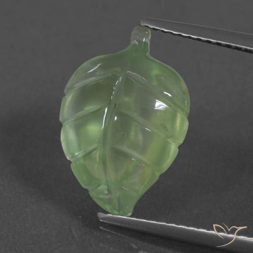 6.07ct 天然 淡梨绿色 葡萄石, 花式切割, 半透明
