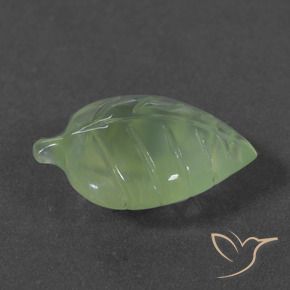 6.83克拉天然绿色葡萄石，异形，16.8×12.1毫米，半透明