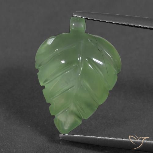 6.27ct 天然 梨绿 葡萄石, 花式切割, 半透明