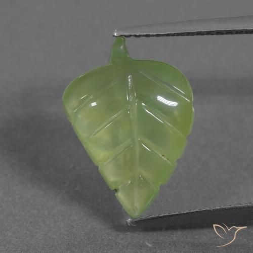 5.65ct 天然 暖绿 葡萄石, 花式切割, 半透明