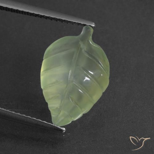 5.76ct 天然 黄绿色 葡萄石, 花式切割, 半透明