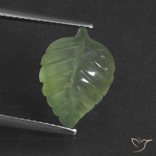 4.90ct 天然 黄绿色 葡萄石, 花式切割, 半透明