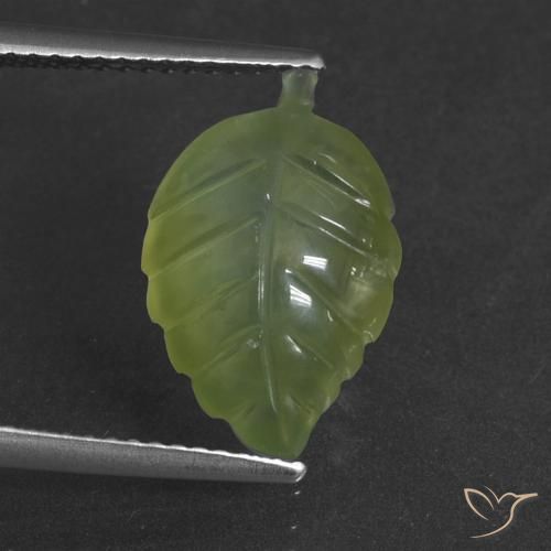 5.08ct 天然 中绿色 葡萄石, 花式切割, 半透明