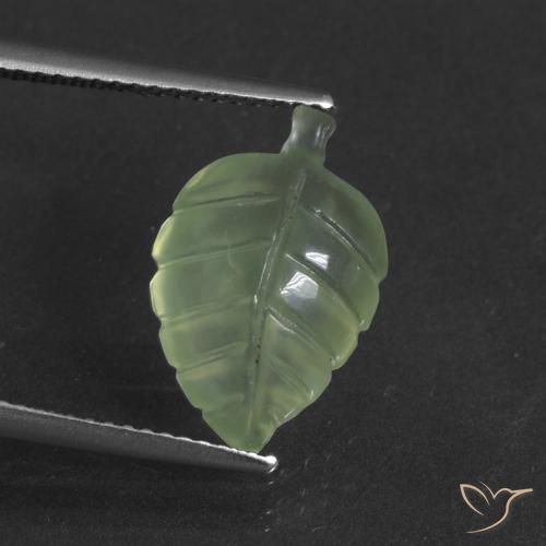 4.88ct 天然 中绿色 葡萄石, 花式切割, 半透明