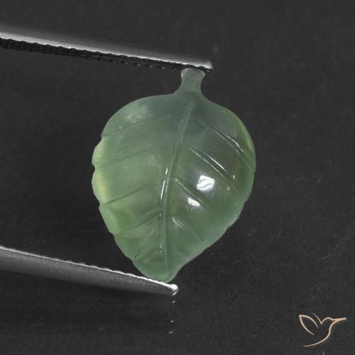 5.62ct 天然 暖绿 葡萄石, 花式切割, 半透明