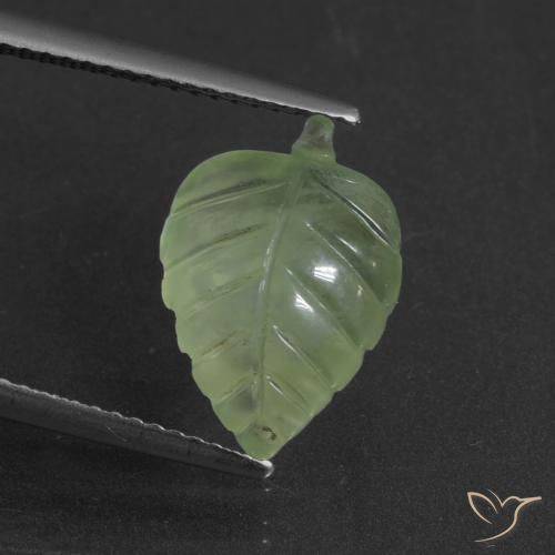 4.61ct 天然 淡柠檬绿 葡萄石, 花式切割, 半透明