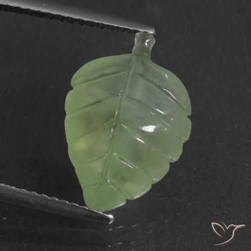 5.28ct 天然 中绿色 葡萄石, 花式切割, 半透明