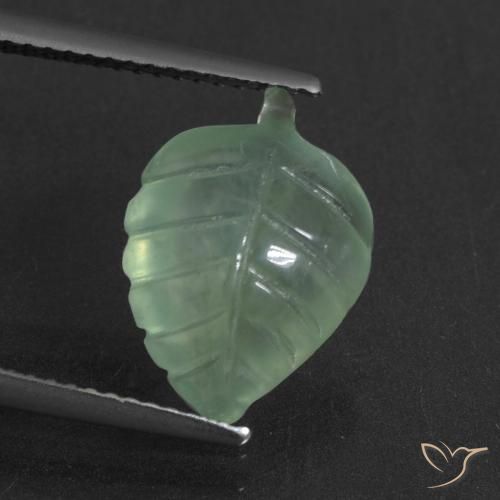 4.92ct 天然 浅薄荷绿 葡萄石, 花式切割, 半透明
