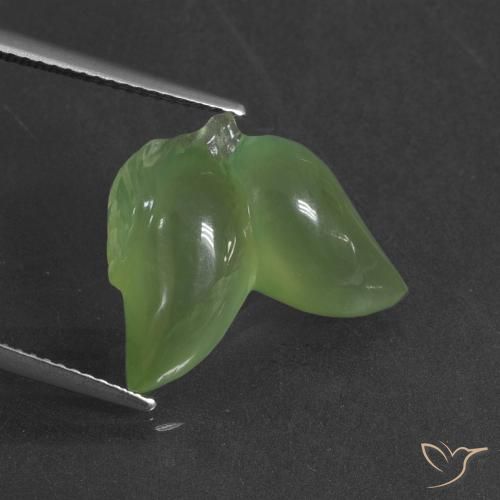 11.48ct 天然 中绿色 葡萄石, 花式切割, 半透明
