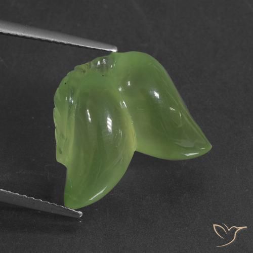14.66ct 天然 暖绿 葡萄石, 花式切割, 半透明