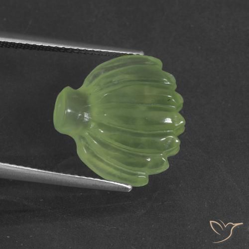 10.71ct 天然 青柠绿 葡萄石, 花式切割, 半透明