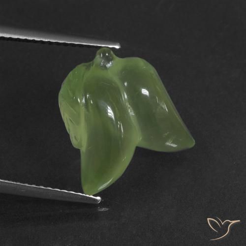 9.97ct 天然 暖绿 葡萄石, 花式切割, 半透明