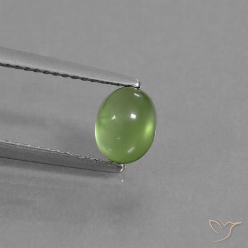 1.16ct 天然 黄绿色 葡萄石, 椭圆形, 透明