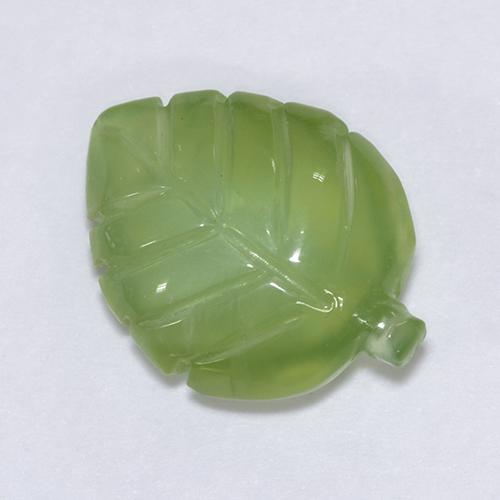 6.66克拉天然绿色葡萄石，异形，15.5×11.9毫米，透明