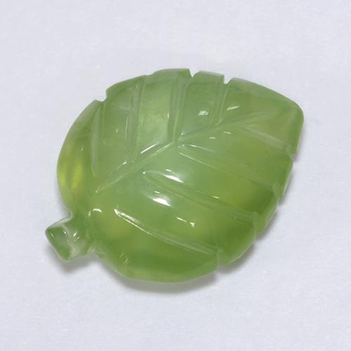 6.66克拉天然绿色葡萄石，异形，15.5×11.9毫米，透明